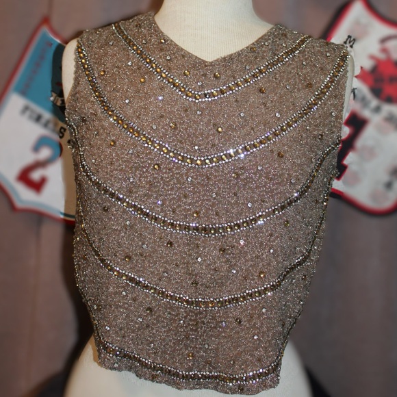 Haute Hippie-Embellished Top- Small - Picture 1 of 2